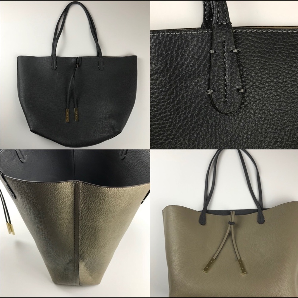 Remi & Reid Reversible Gray/beige tote Nordstrom